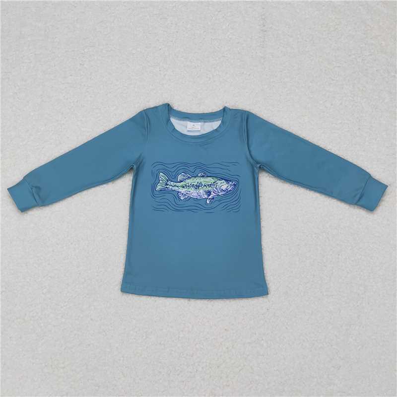 Baby Boys Solid Long Sleeve Tees: Trucker Print & Animal Print Styles