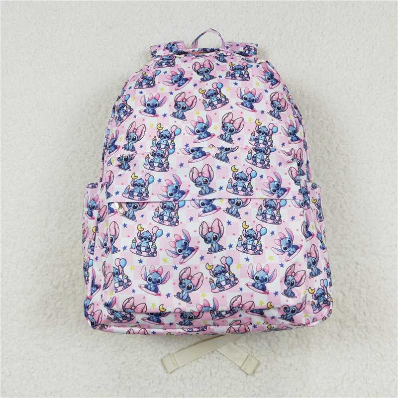 BA0182 Baby Kids Girls Pink Mouse Backpack Back Bags