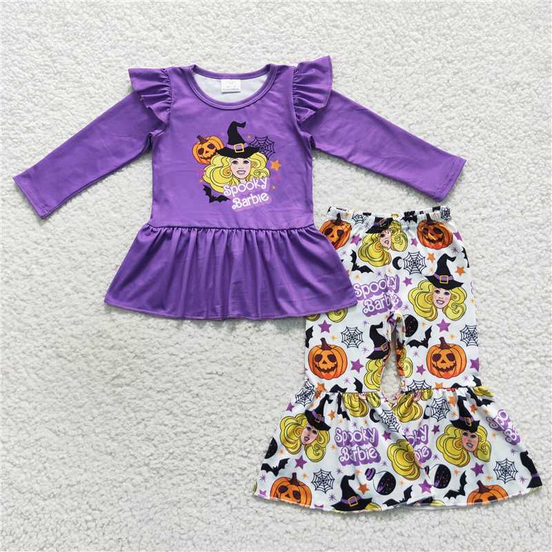 GLP0659Pumpkin spooky party girls Halloween outfits