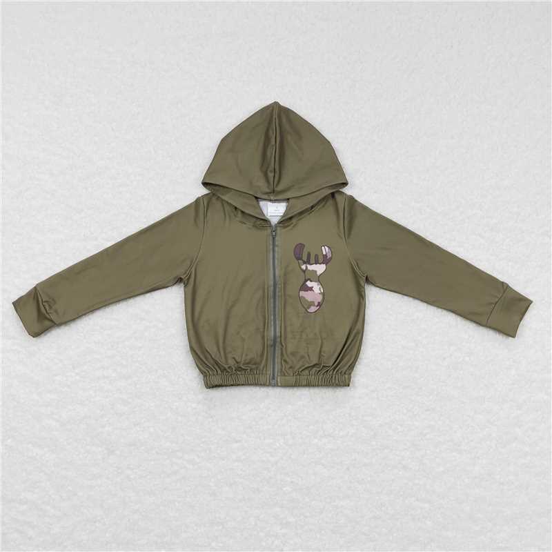 GT0335 Sibling Boys Baby Girls Camouflage Hunting Season Hooded Tops Cardigans Jackets