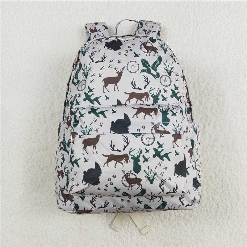 USA Shop (in stock)BA0231 Baby Kids Boys Hunting Ducks Deer Backpack Zip Back Bags