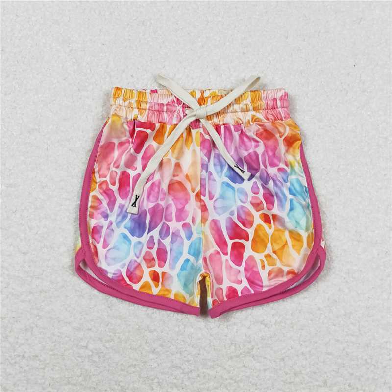 SS0229 Baby Girls Pink Leopard Summer Shorts Bottoms