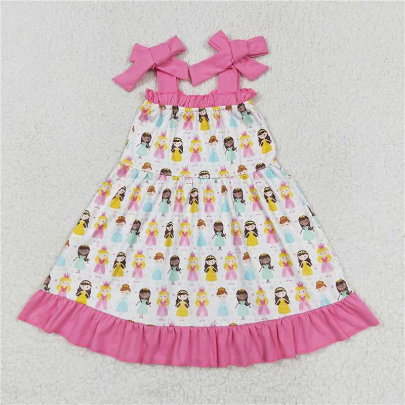 GSD1097 Baby Girls Princess Sibling Sister Rompers Clothes Sets