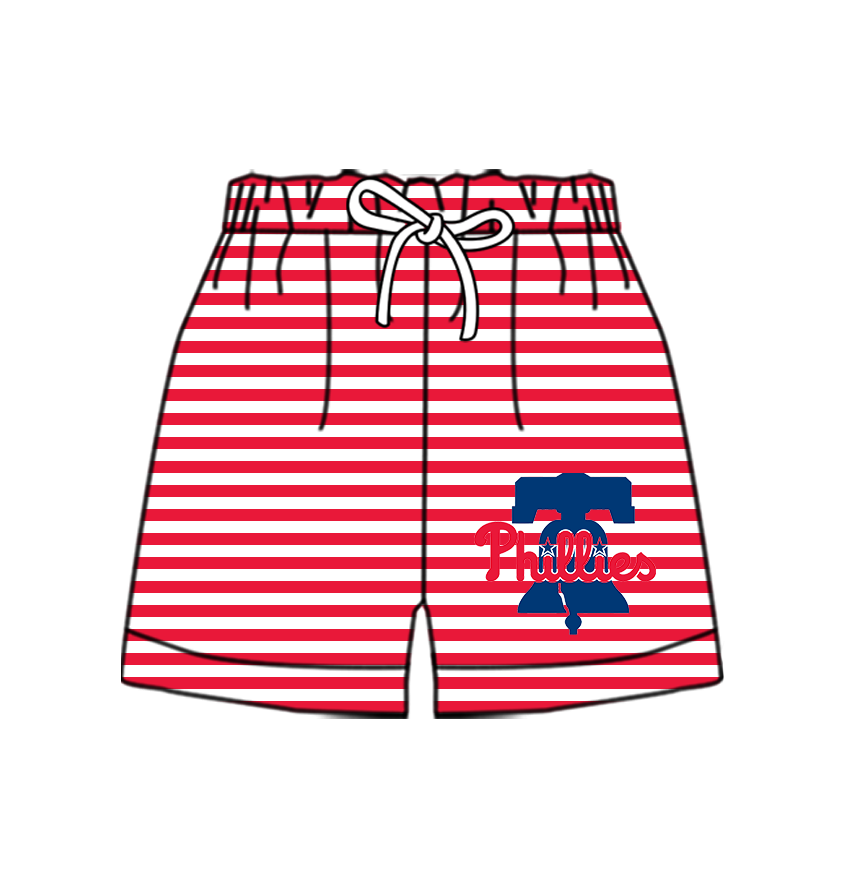 CUSTOM MOQ 5 Cute Comfortable Clothing For Kids Baby Kids Summer Red T Bottom Team Shorts