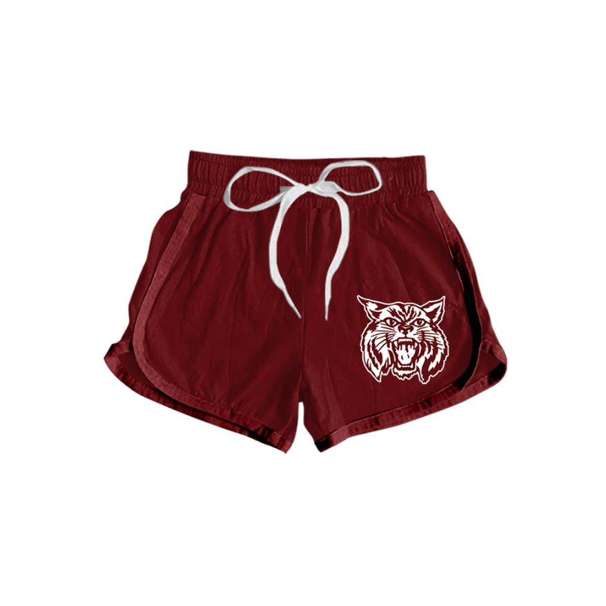 3.6 CUSTOM MOQ 5 Baby Kids Cute Fashion Bright Red Cat Summer Bottom Team Shorts