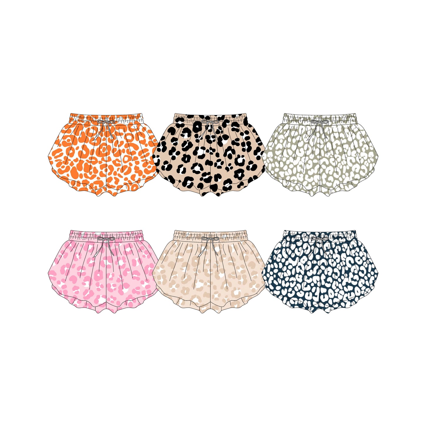 8.26 Pre order Baby Girls Summer Shorts baby girl clothes leopard pink summer shorts