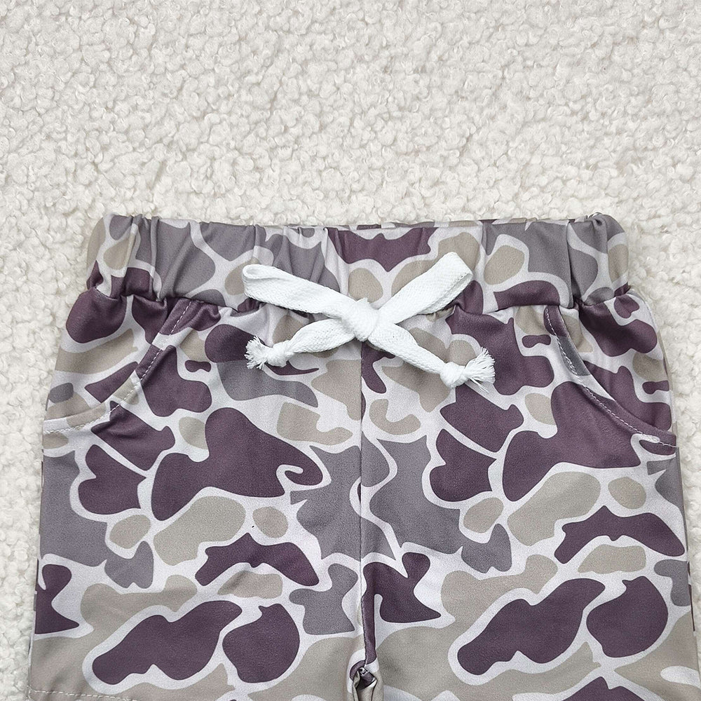 SS0454RTS NO MOQ Baby Boys Summer Shorts Baby Boys Camouflage Summer Shorts with Pockets Bottom Soft Cotton Pants for 2-8 Years Old Kids