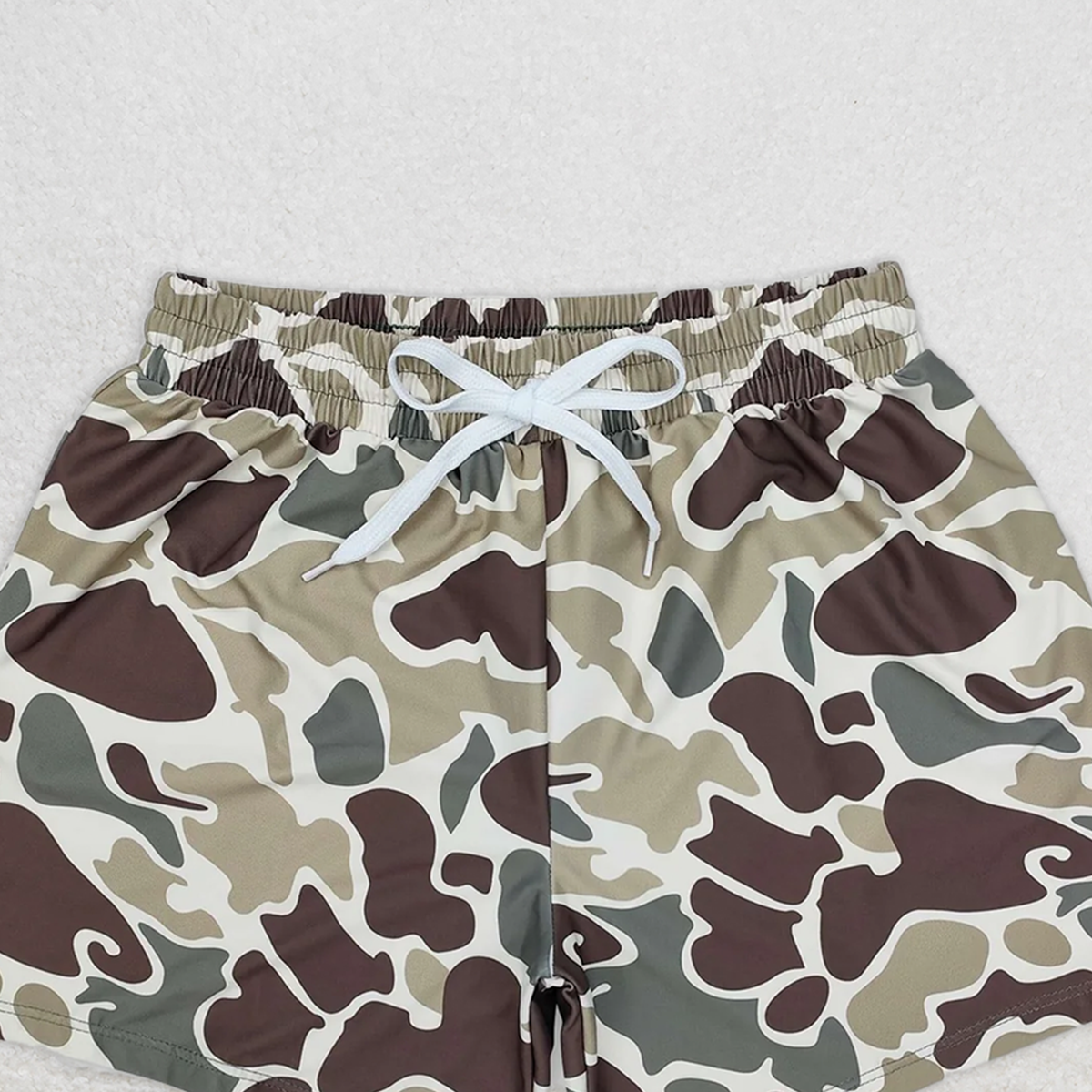 S0475 RTS NO MOQ Baby Boys Summer Swimsuits Camo kids boys summer swim trunks
