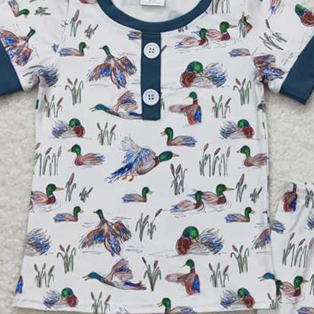 5.16 BSSO0524 RTS NO MOQ Short sleeves duck top shorts kids boys summer clothes