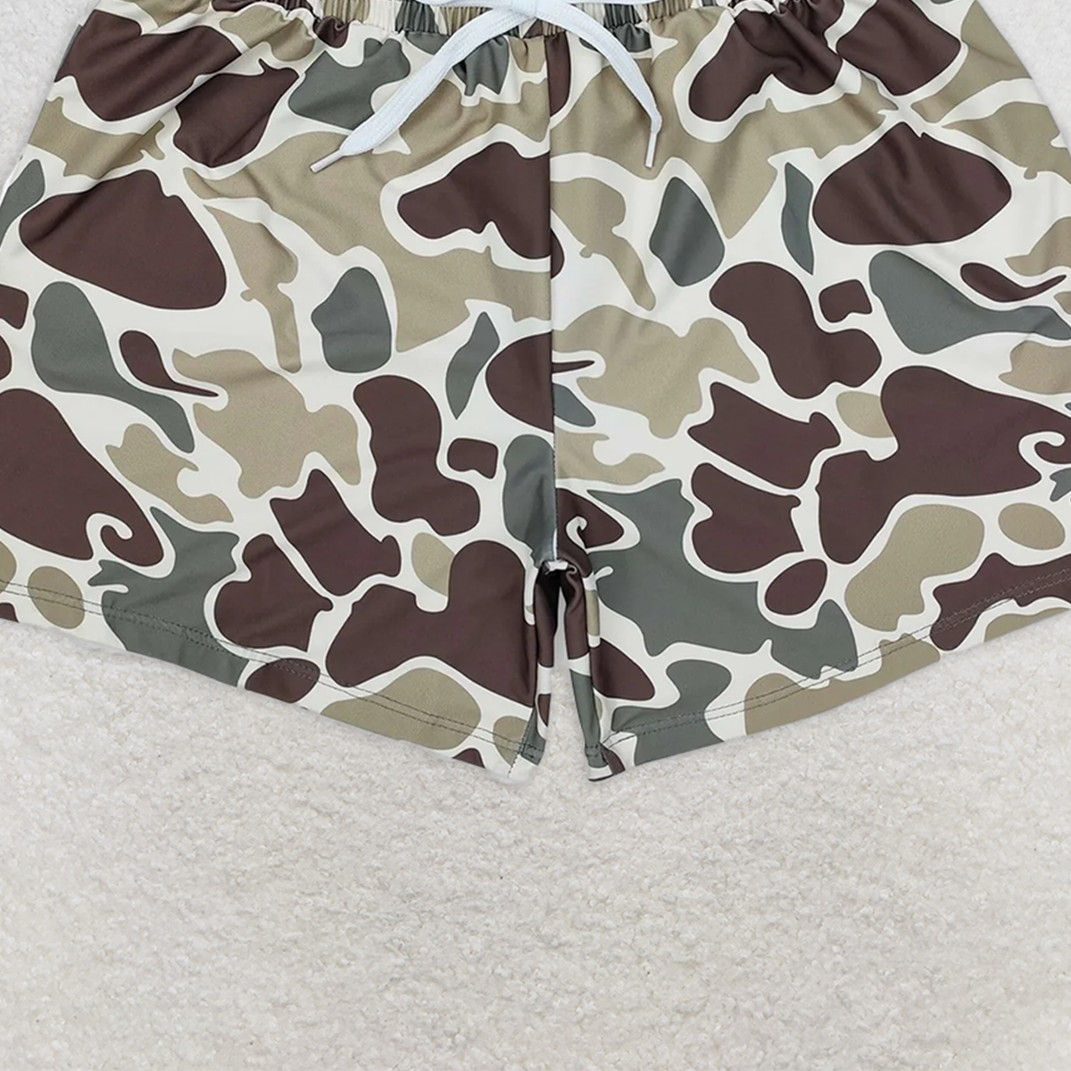 S0475 RTS NO MOQ Baby Boys Summer Swimsuits Camo kids boys summer swim trunks