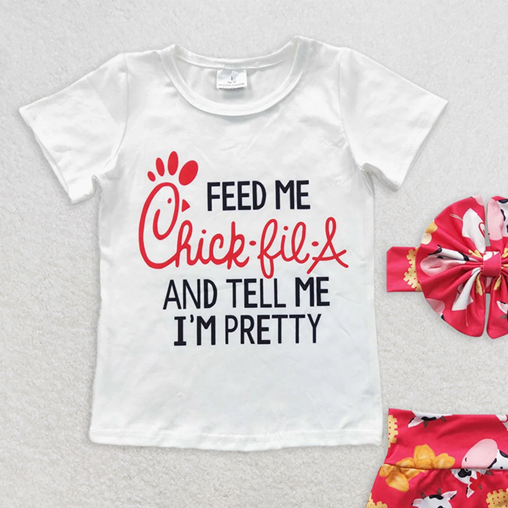 GBO0079 RTS NO MOQ Baby Girls Summer Outfits Baby Girls Hamburg Bummie Sets(can choose headband here)