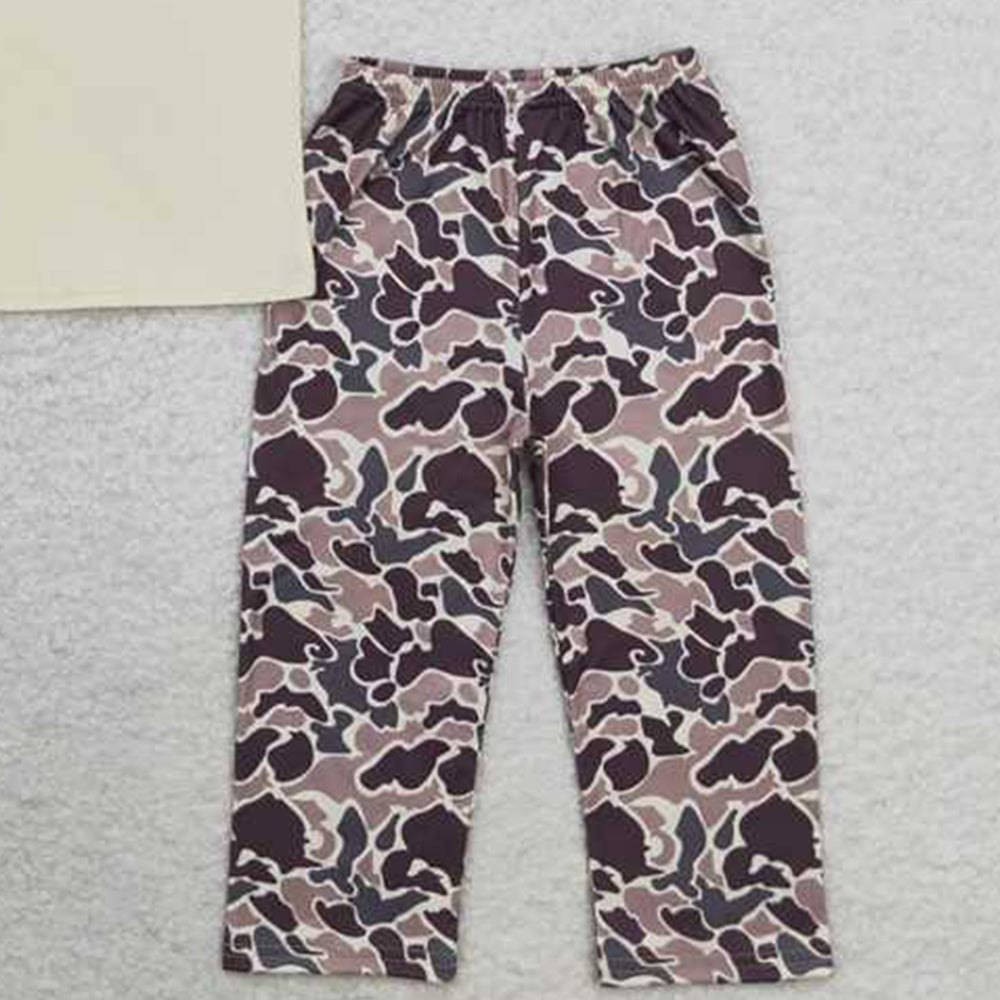 6.11 BSPO0445 RTS NO MOQ Baby Boys Spring Outfits Baby Boys Duck Turkey Deer Top Camo Pants Clothes Sets