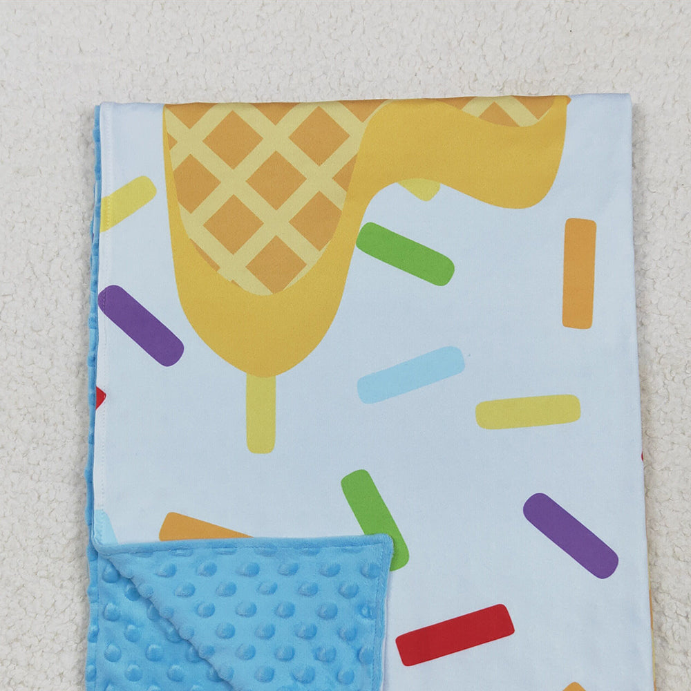 6.12 BL0200 RTS NO MOQ Baby Blankets Baby Kids Blue Team Blankets