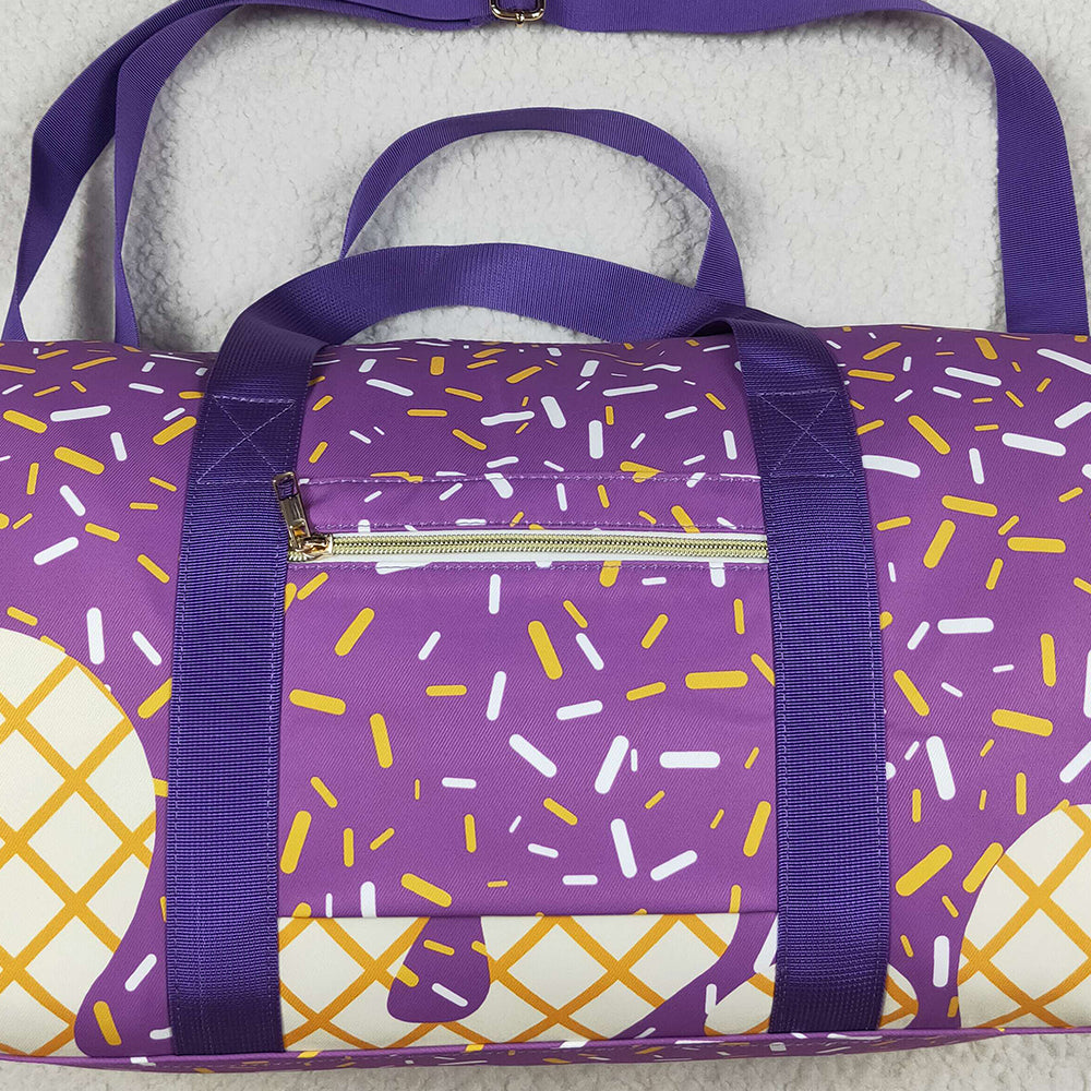 USA Shop (in stock)BA0321 Baby Bags Purple Ice Cream Drip Zipper Gym Bags