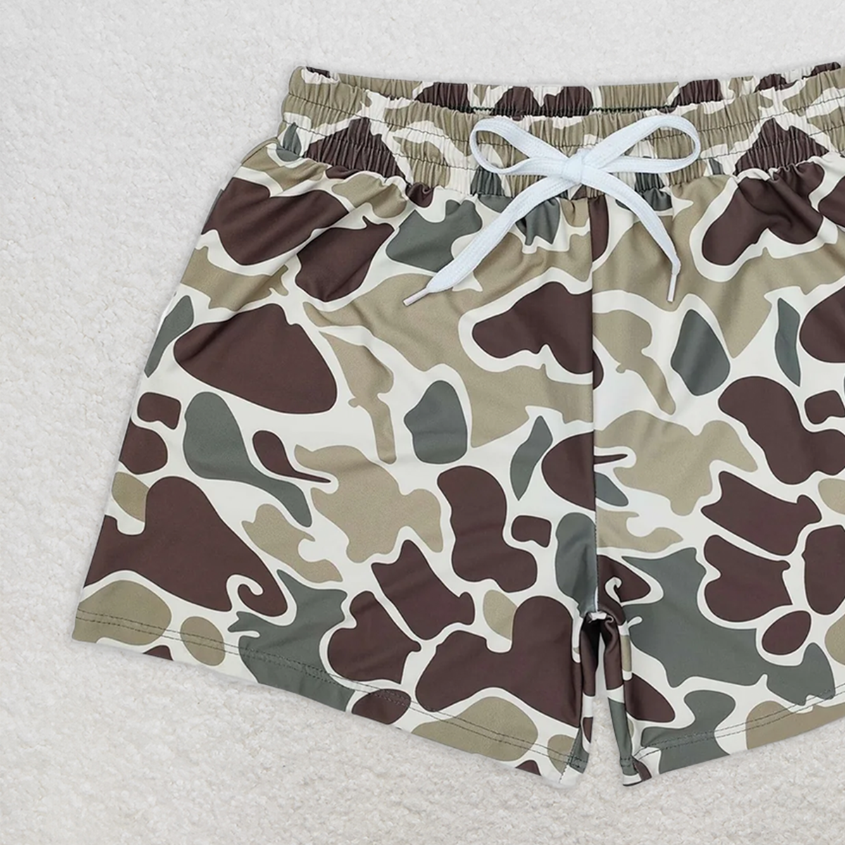 S0475 RTS NO MOQ Baby Boys Summer Swimsuits Camo kids boys summer swim trunks