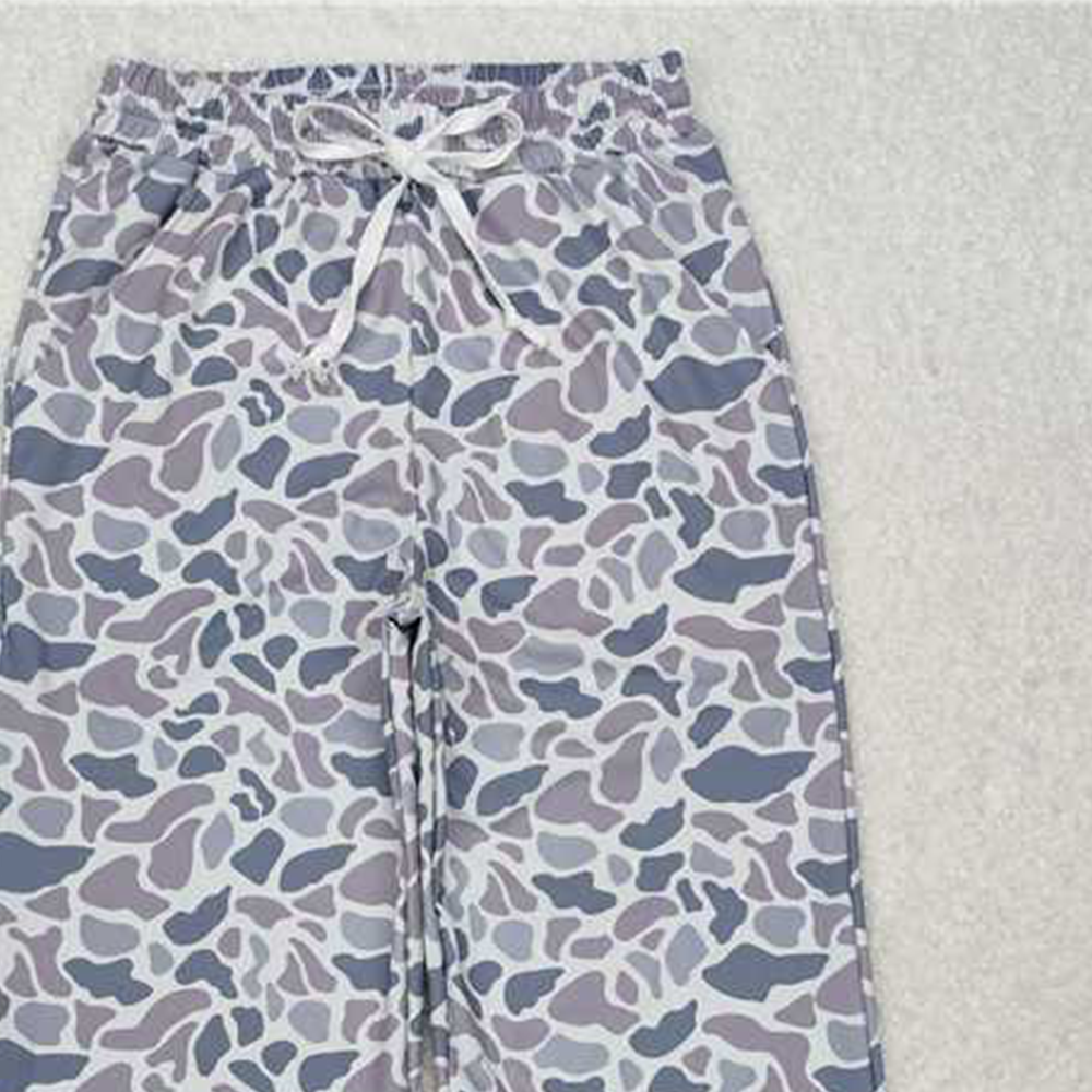 USA Shop (in stock)P0727 RTS NO MOQ Grey camo adult women pocket pants