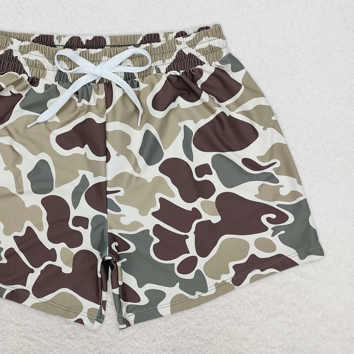 S0475 RTS NO MOQ Baby Boys Summer Swimsuits Camo kids boys summer swim trunks