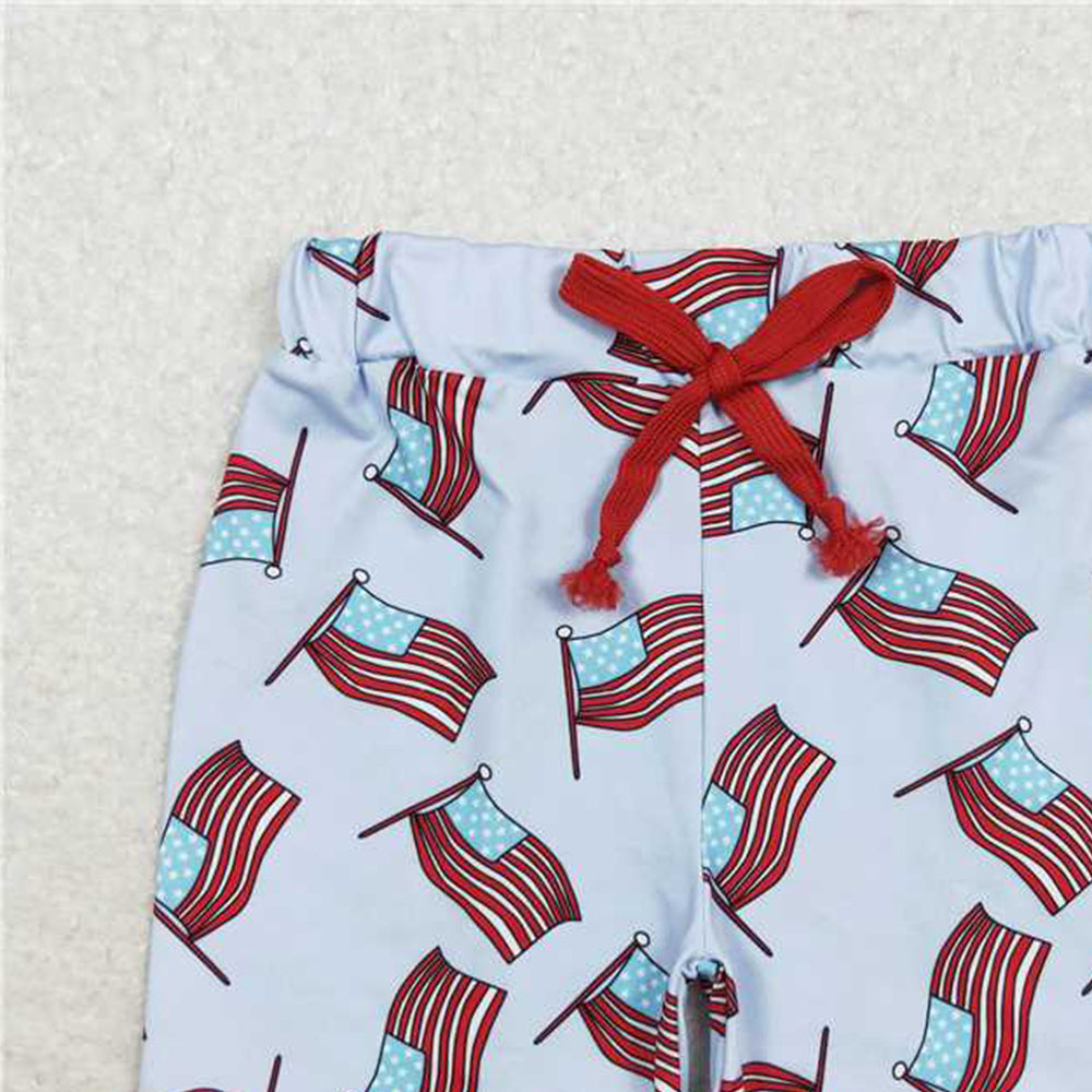 6.16 SS0174RTS NO MOQ Baby Boys Summer Shorts Flag kids boys 4th of july shorts