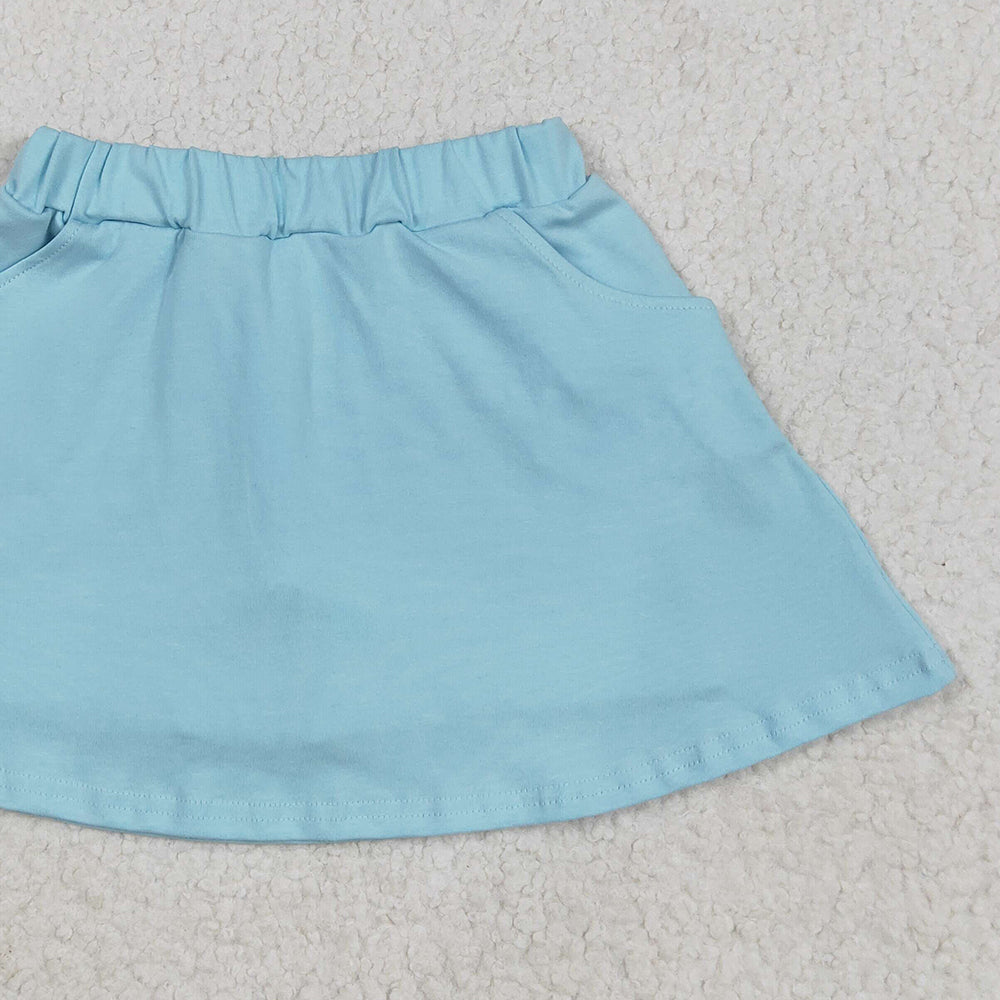 GLK0065 RTS NO MOQ Baby Girls Skirt Baby Girls Aqua Pocket Yoga Active Wear Skort