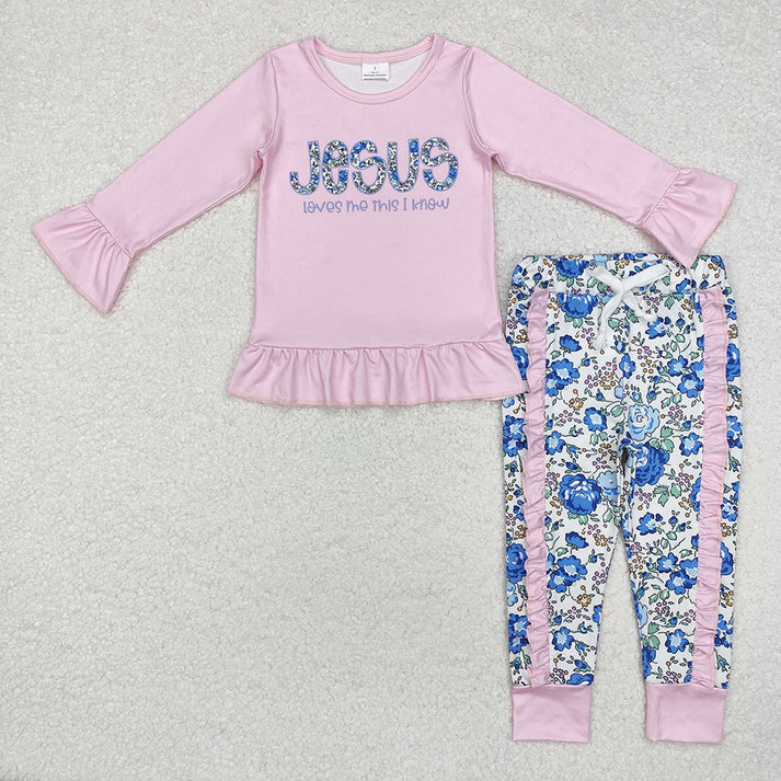 Baby Girls Boys Jesus Top Pants Church Clothes Sets
