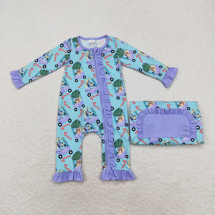 Adult Baby Girls Christmas Dogs Candy Pajamas Clothes Sets