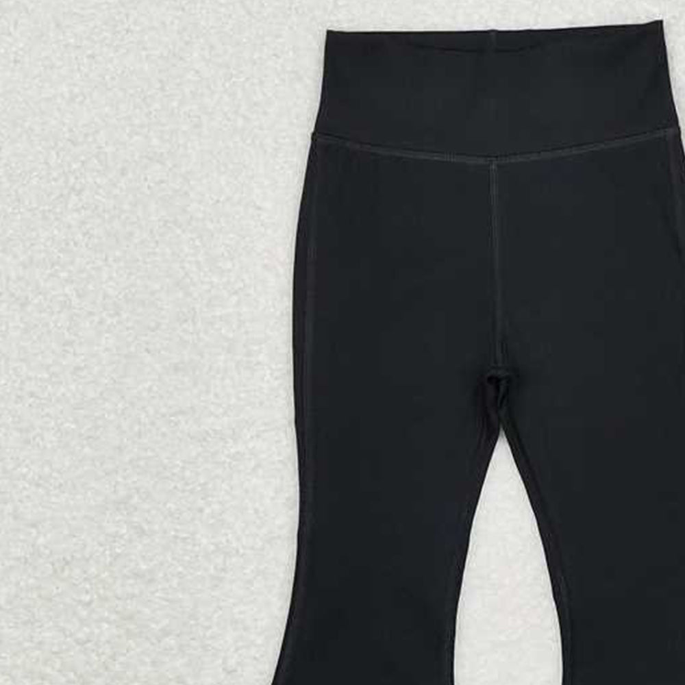 USA Shop (in stock) P0578 New Rts No Moq 8-9 Days By Air Arrived it Black active wear kids girls yoga pants