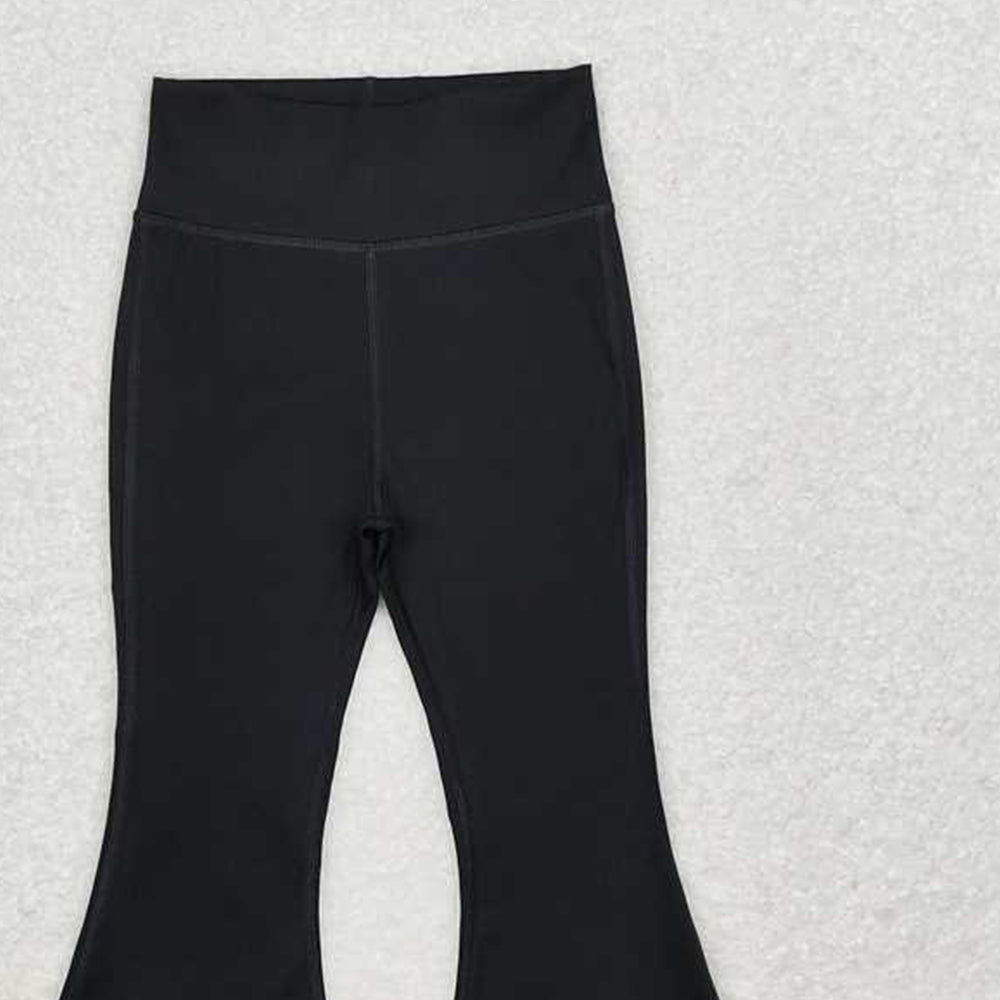 USA Shop (in stock) P0578 New Rts No Moq 8-9 Days By Air Arrived it Black active wear kids girls yoga pants