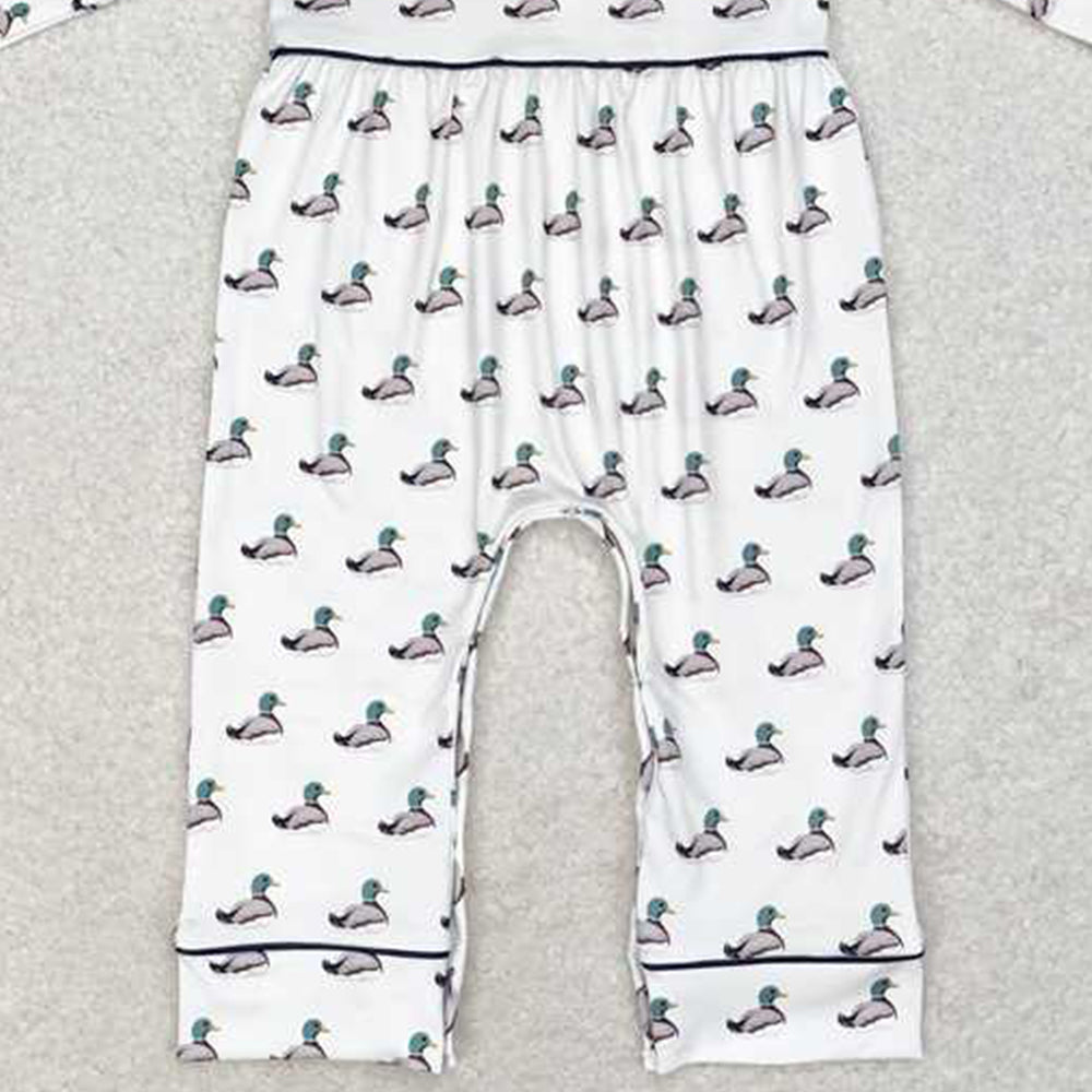 USA Shop (in stock) LR0943 Long sleeves duck baby kids romper
