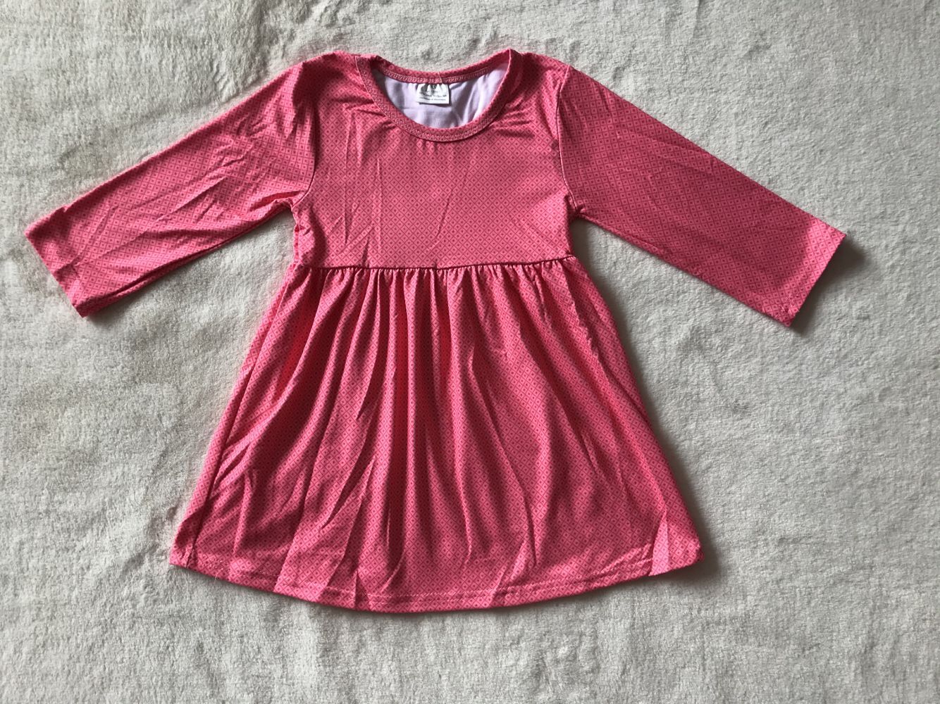 9.17 RTS NO MOQ(In stock)G3-16-1/ Baby Girls Winter Dress Baby Girls Red dot plaid long-sleeved skirt
