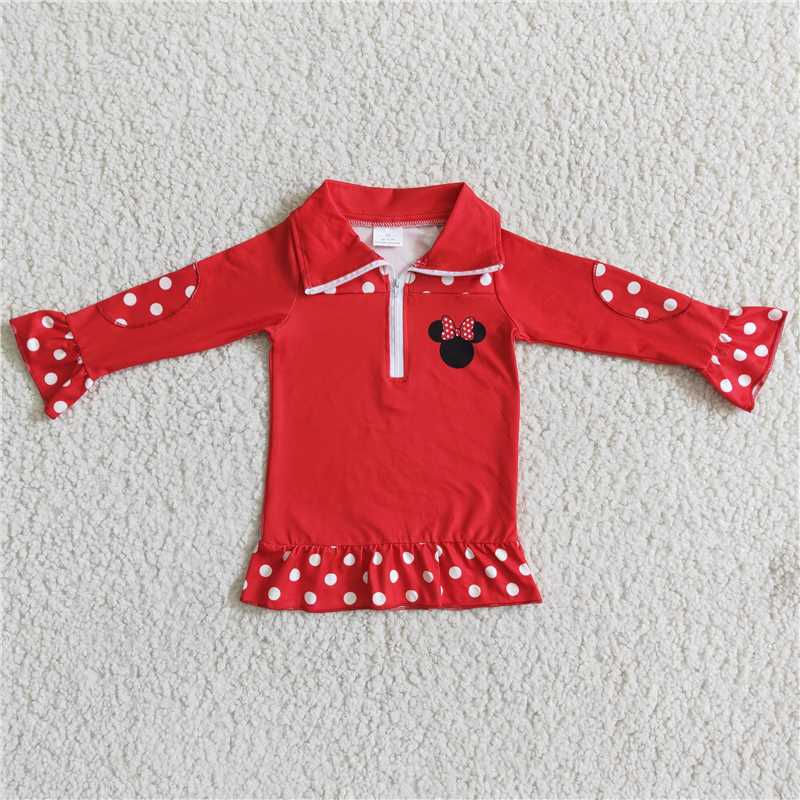 6 A11-3 Girls Red pullover