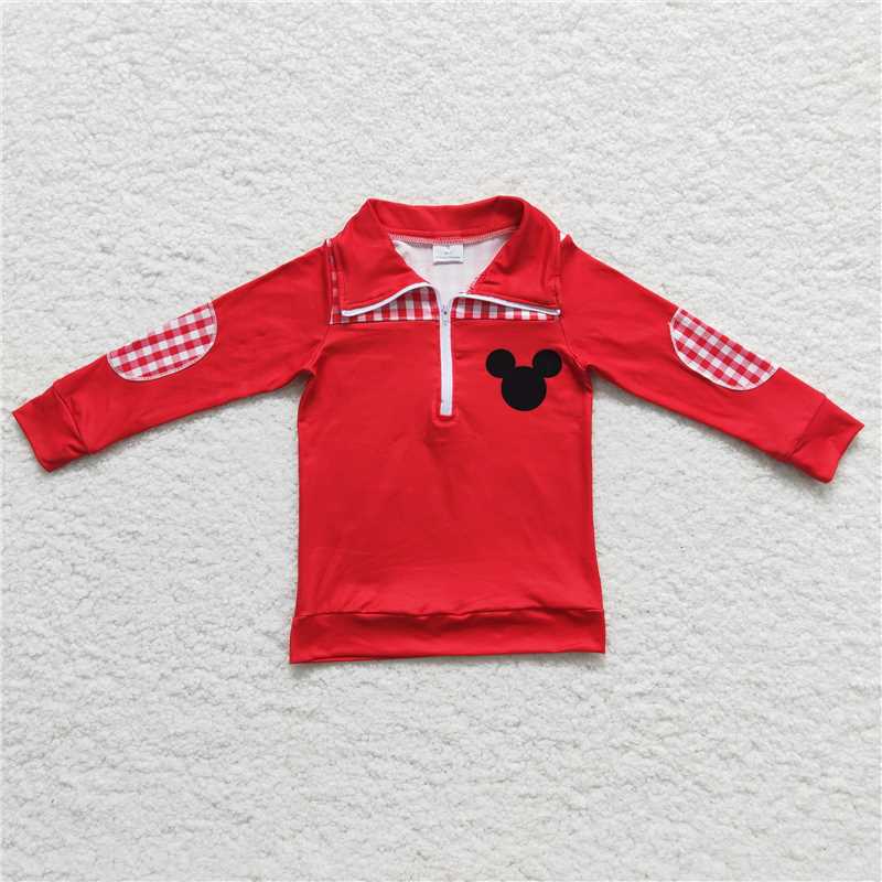 6 A11-5 Boys Red pullover