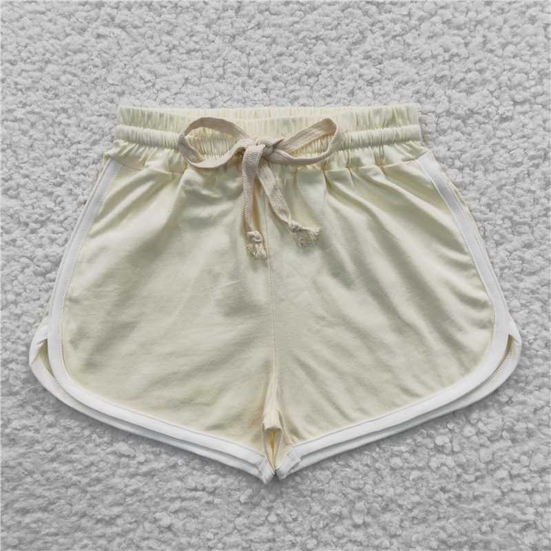 SS0095 Baby Girls Ivory Summer Sports Design Shorts