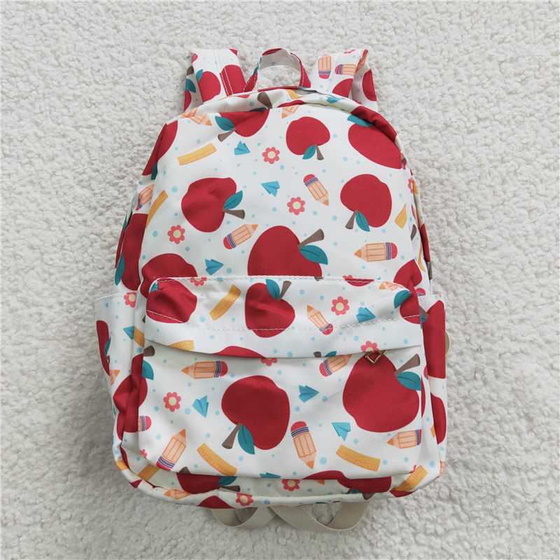 BA0069 Baby Kids Children Back To School Apple Back Bags