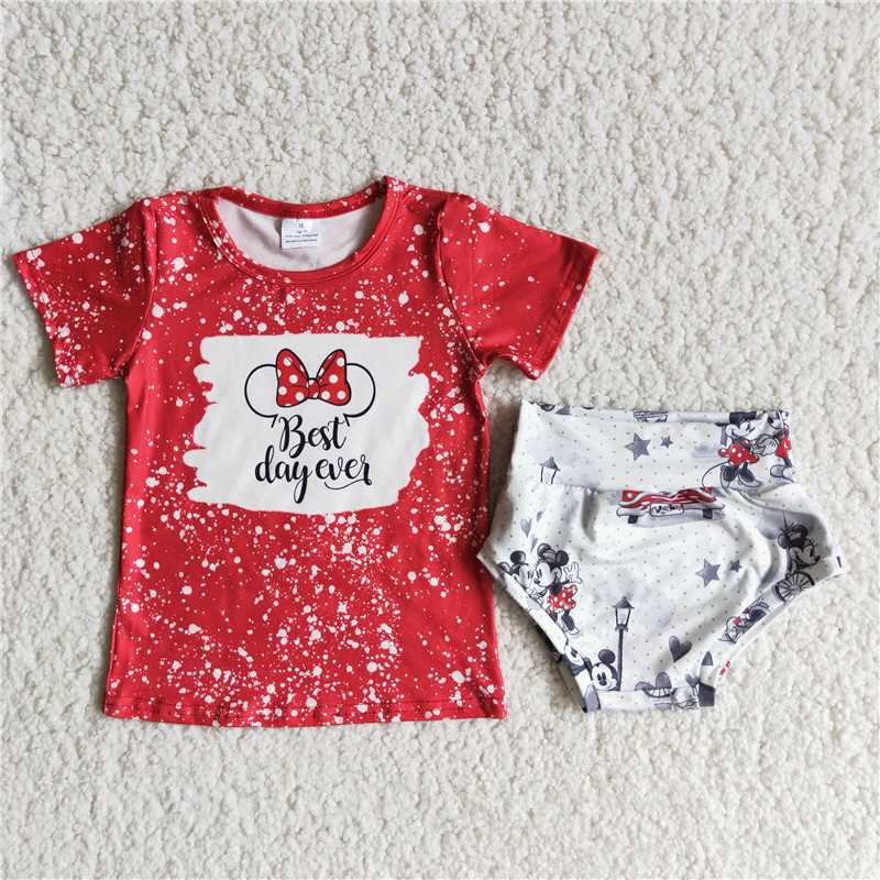 A3-1 Baby girls best day ever bummie sets