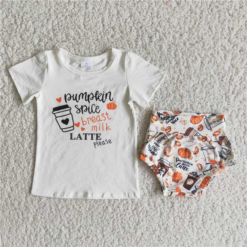 B8-9 Pumpkin bummie set