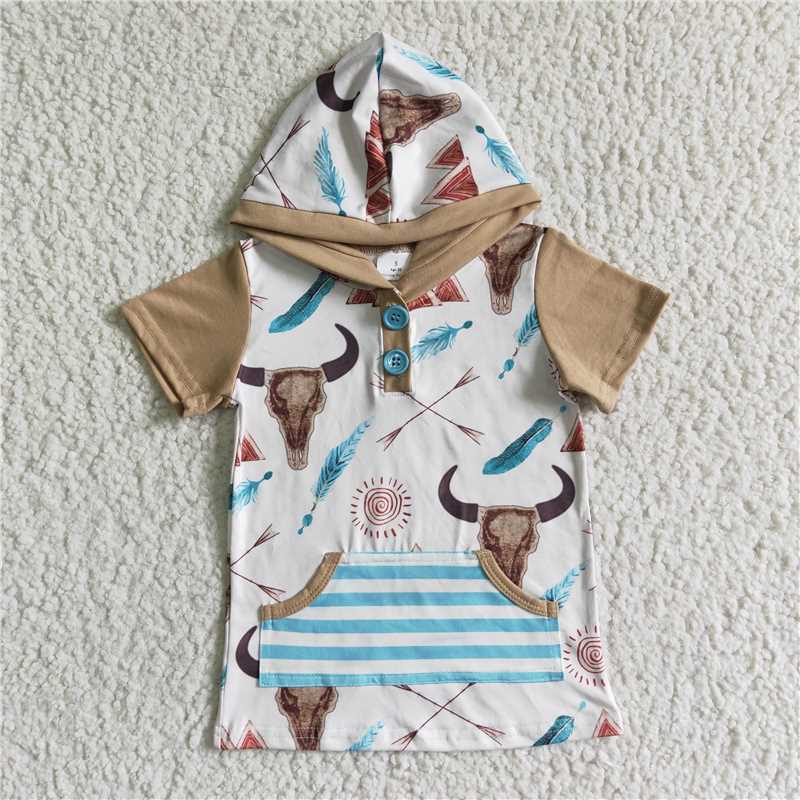 BT0003 Baby boys western hoodie top