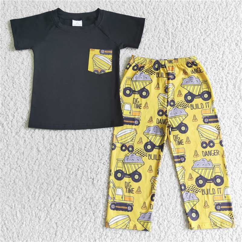 BSPO0010 Baby boys danger pocket pants clothes