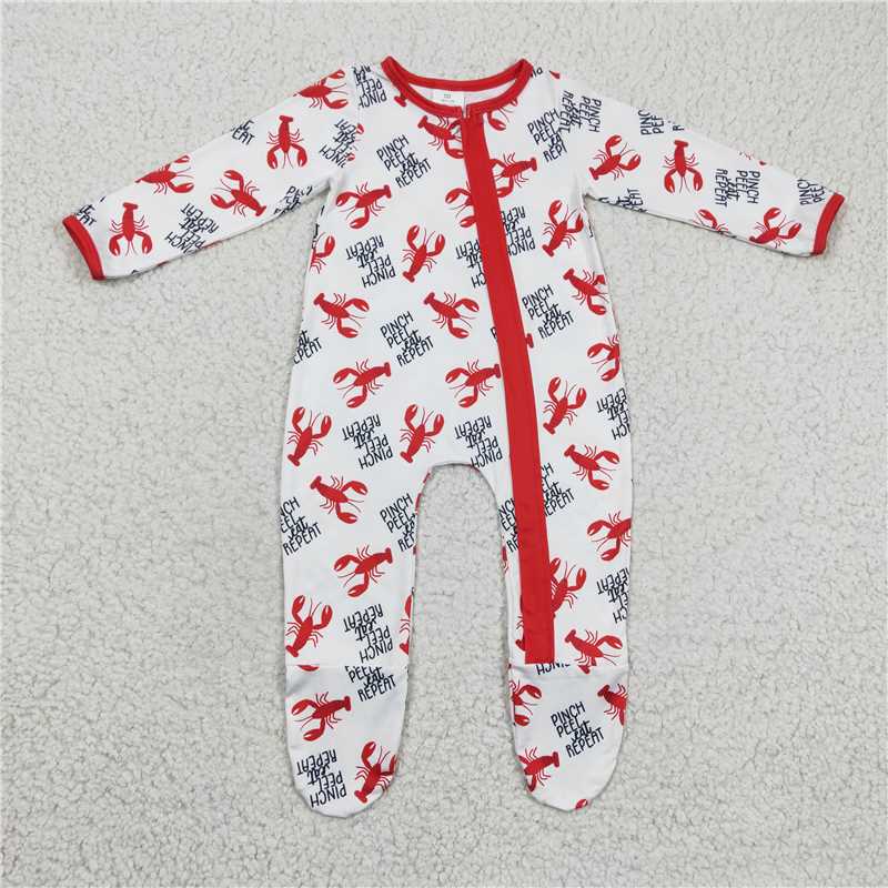 RTS LR0257 Crawfish long-sleeved zip-up jumpsuit