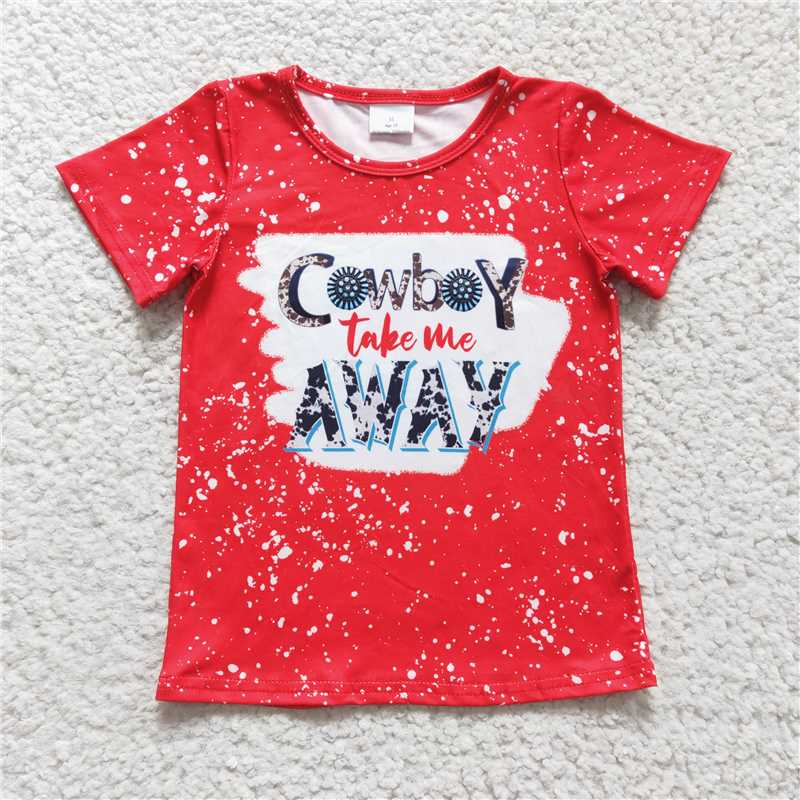 GT0105 Baby Girls Cowboy Take me Away Western shirts tops