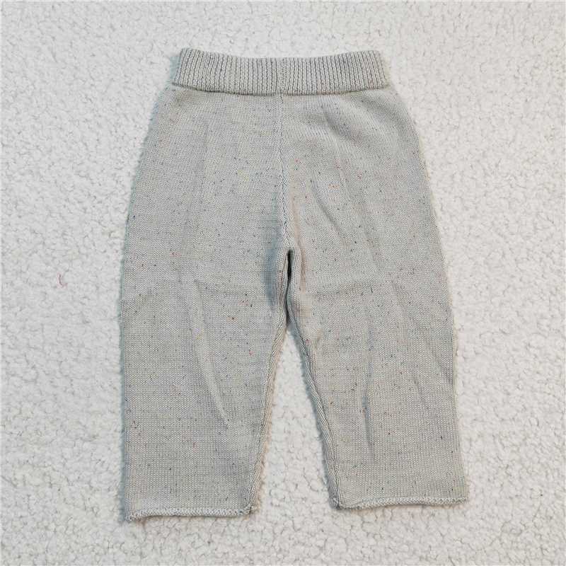 P0064 Baby Girls Grey Woolen Sweater pants