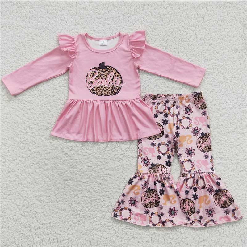 GLP0503Leopard pumpkin party girls fall outfits