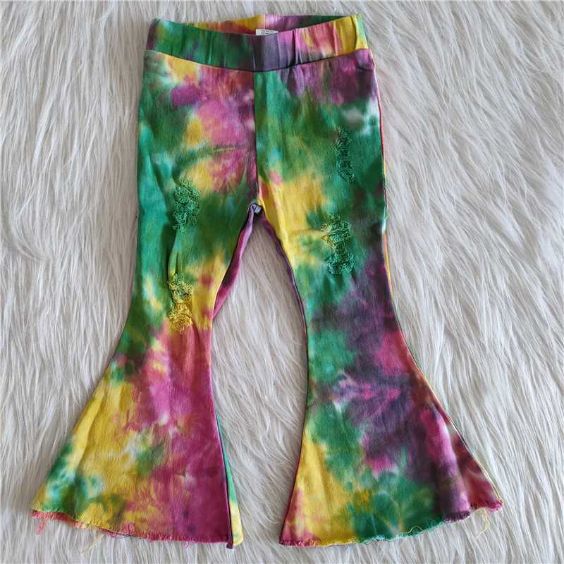 B14-9 Tie dye bell jeans 3