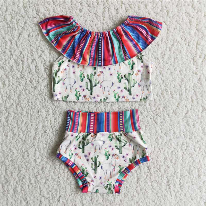 A10-2 Colorful stripes cactus Size bummie set