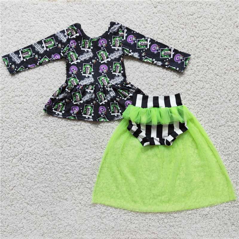 6 A8-27 Halloween bummie tutu set