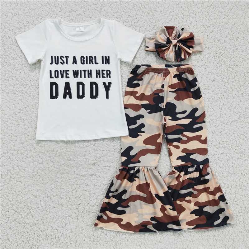 E8-20 Just a little girl in love with her daddy camo sets