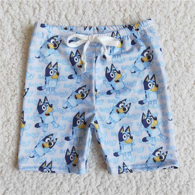E10-28 Bluey Boys Swim Trunks