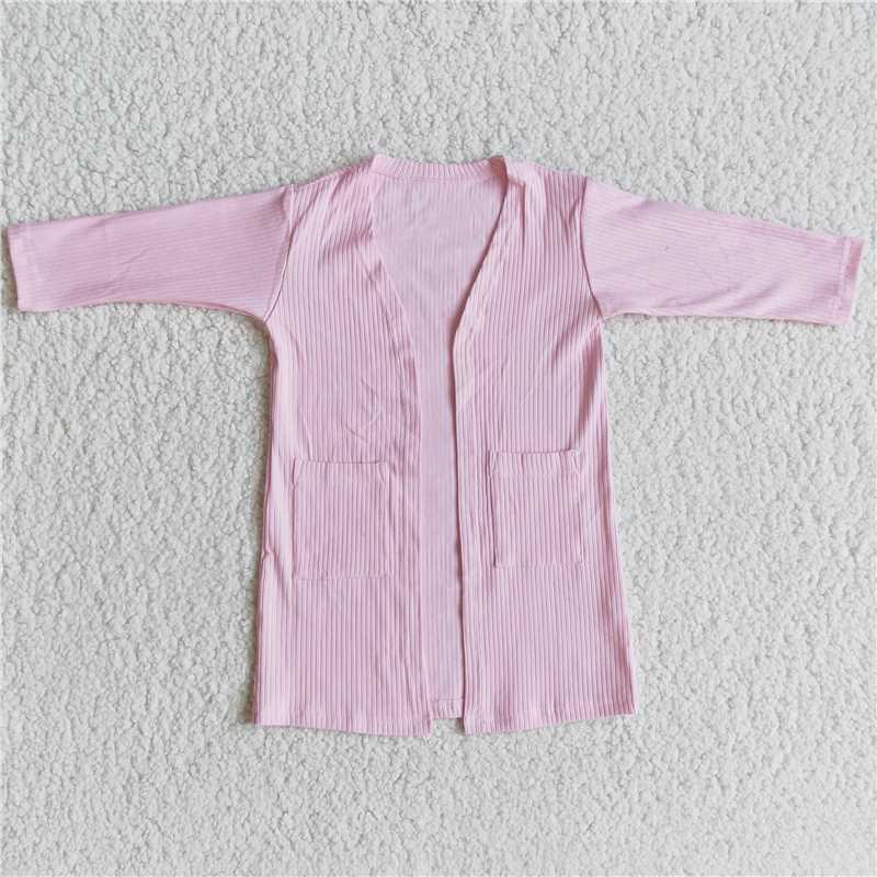 6 A31-16 Baby girls solid color cardigan4-pink