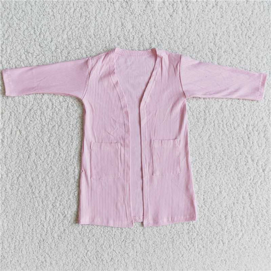 6 A31-16  Baby girls solid color cardigan4-pink