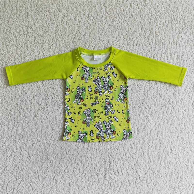 BT0032 Baby Boys short sleeve Halloween cartoon shirts