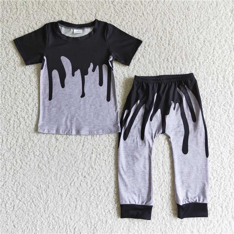 BSPO0029 baby boys fall Halloween casual wear pants sets